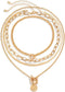 Hip Hop Layered Choker Necklace for Women Punk Vintage Coin Pendant Necklace Snake Chain Toggle Clasp Necklace...