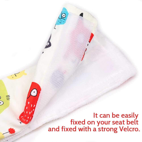 DILIMI Baby Car Seat Neck Cover, 2Pcs Spaceship Car Seat Belt Cover Pad, Shoulder Strap Protectors, Seat Belt Covers Cushion for Boy Girl (Litter ...