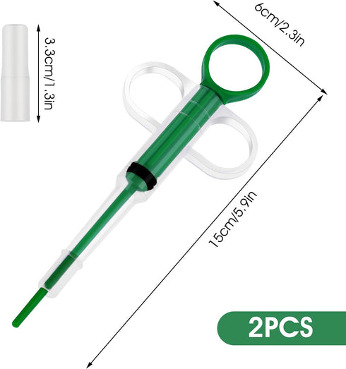 2 Pieces Pill Popper for Cats, Pet Pill Shooter Pill Poppers for Dogs Cat Pill Popper Dog Pill Shooter Pet Pill Dispenser Feeding Tool for Dogs Ca...