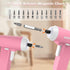 ENERTWIST Pink Electric Cordless Screwdriver, Rechargeable 4V Power Screwdriver with LED Light,12Pcs Accessories for Home Repair...