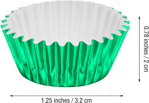 Sumind 400 Pieces Mini Foil Cupcake Liners Baking Cups, Metallic Cupcake Liner for Holiday Baking Muffin and Cupcakes(10 Colors)...