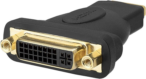 Cmple - DVI-D Female to HDMI Female Adapter, High Speed HDMI Female to DVI Female Coupler, DVI-D (24+1) Female to HDMI Female Adapter, Gold Plated...