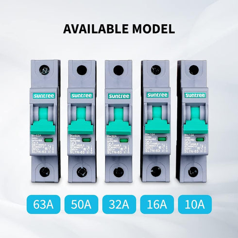 Renogy Suntree 50 Amp Single-Pole DC Circuit Breaker for Off-Grid Solar System, PV Combiner Box, Breaker Box...