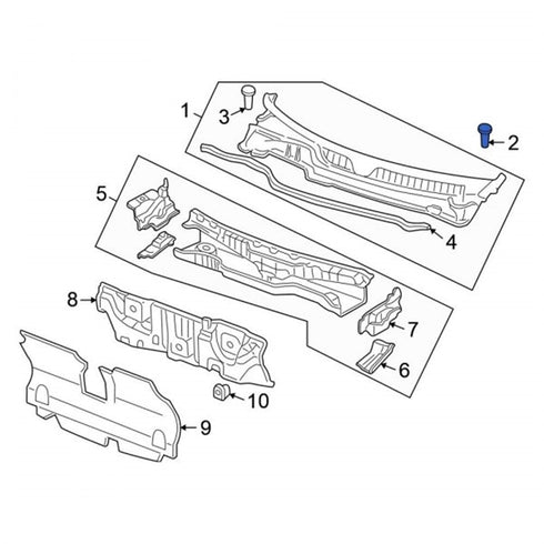 Rexka 40pcs Cowl Top Panel Retainer Clip 91508-SR3-000 for Honda Odyssey Civic CR-V Del Sol Acura Integra 91508SR3000...