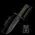 15" Fixed Blade Tactical Knives with Sheath, Stainless Steel Survival Hunting Bushcraft Full Tang Non-Slip Handle Knife with Serrated Blade Back f...