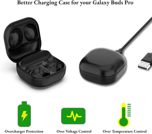 Replacement Charging Case Compatible with Samsung Galaxy Buds Pro SM-R190 Charger Replacement USB Wired Charging Case Cable Accessory...