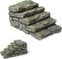 Gray Outdoor Décor Miniature Resin Bridge Stair Stone Straight Bridge Stairs Stone Steps Garden Fairy Ornament Flower Pot Plant Micro Landscaping ...