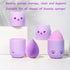 Makeup Sponge Holder, Beauty Sponge Holder + Makeup Blender Travel Case Beauty Sponge Blender Drying Stand & Storage Containers (Pink&Purple)...
