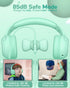 Kids Headphones for School Toddler Wired with Microphone Plug in Bulk Boys Headset Girls 3+ Year Old Green...