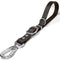 Leather Short Dog Leash,Adjustable Length Dog Leads,Extra Thick Genuine and Heavy-Duty Hardware Handmade Assembled with Extension Function Strong ...