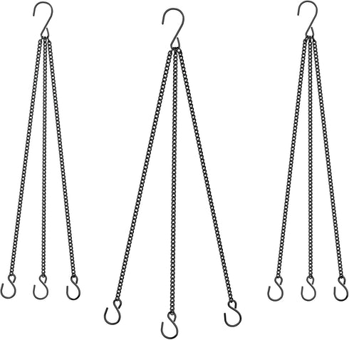 ZMTECH Pack of 3 Hanging Chains (24 Inch) for Plants Flower Pot Basket Chains Hangers for Lanterns, Bird Feeders, Planters and Other Ornaments...