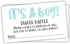 50 Blue Watercolor It’s A Boy Diaper Raffle Tickets - Boy Baby Shower Game...