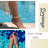 Dreamyn Boho Anklets Crystal Ankle Bracelets Flower Barefoot Foot Chain Dragonfly Anklet for Women and Girls (silver)...