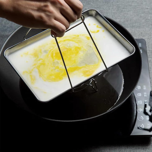 Asian Kitchen Stainless Steel Folding Hot Dish Plate Clip Plate Retriever Tongs...