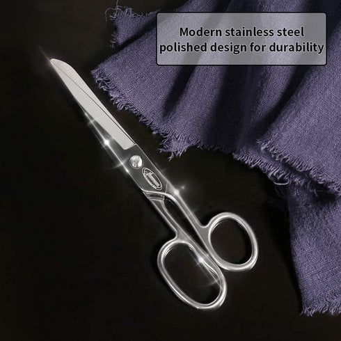 Newness Fabric Scissors, Heavy Duty All Metal Stainless Steel Craft Scissors, Multi-Purpose Professional Sharp Shears for Tailor Dressmaker Craft ...