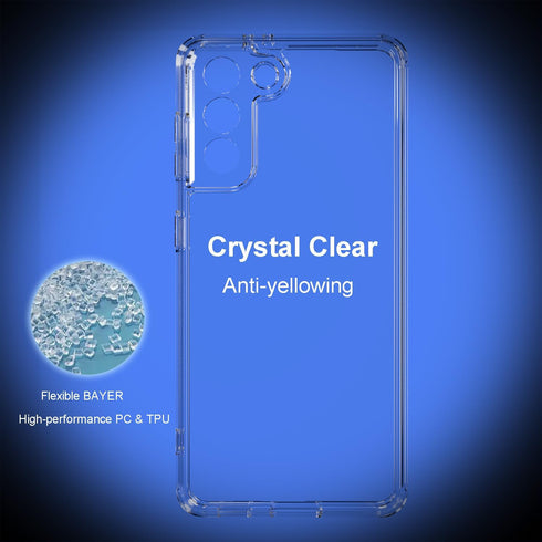 TENOC Phone Case for Samsung Galaxy S21 5G, Clear Case Non-Yellowing Protective Bumper Hard Back Cover...