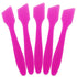 Pana (10 Pieces) 7.35" Pink Large Flexible Mixing Spatula Reusable Cosmetic Skin Care Facial Cream Mask Spatula for Mixing and Sampling...