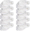 Navaris Microfibre Pads for Steam Cleaner - Set of 10 Replacement Cloths Handheld Steamer 49454 - Washable Wipes for Floor, Wall, Cleaning...