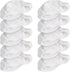Navaris Microfibre Pads for Steam Cleaner - Set of 10 Replacement Cloths Handheld Steamer 49454 - Washable Wipes for Floor, Wall, Cleaning...