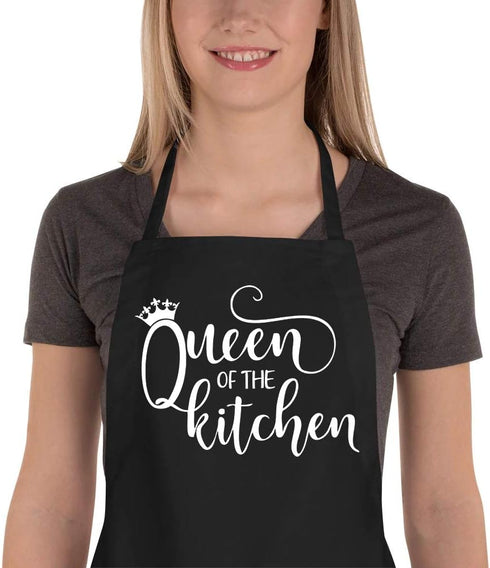 Funny Apron for Women, Kitchen Chef Cooking Aprons with 2 Pockets, Cute Baking Apron Gift for Bakers, Birthday Housewarming Gifts for Wife Mom Sis...
