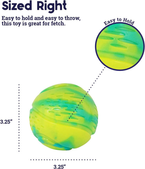 Petstages Grunt N' Punt Tennis Ball - Fetch Ball Dog Toy...