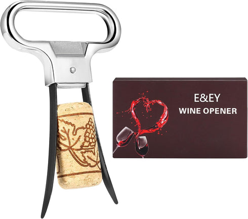 Ah-So Wine Opener Corkscrew Wine Bottle Opener Two-Prong Cork Puller...