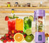 Portable Blender for Shakes and Smoothies, Personal Blender for Kitchen, with Rechargeable USB,380Ml 25 watts With 6 Blades, Handheld Blender for ...