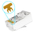 iwillink 100 Pack Shielded RJ45 Cat6 Pass Through Connectors, Ethernet Cable Crimp Connectors STP Network 3 Prong 8P8C 50U Gold Plated Modular Plu...