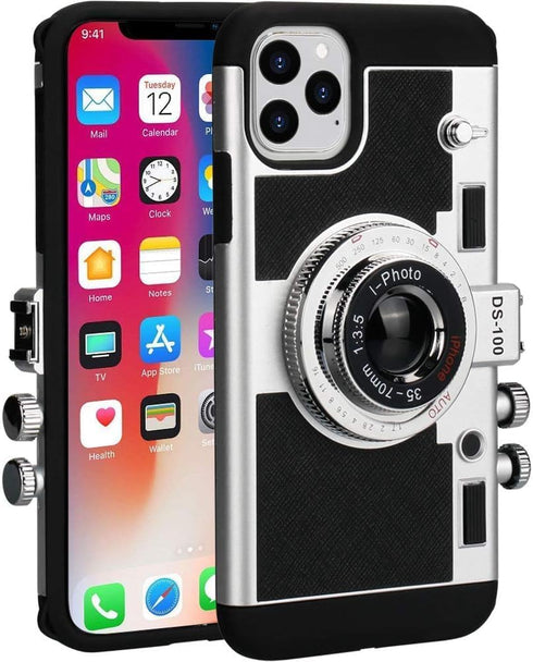 Awsaccy Emily in Paris Phone Case for iPhone 15 Pro 6.1 inch 2023 Camera Case Vintage Cover Cute 3D Cool Unique Design Silicone Case with Removabl...