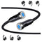 540° Rotation Magnetic Charging Cable, Magnetic Charging Tips 3in1 Short USB Cable Compatible for all Smartphone/ChargeBank/Charging Station for M...