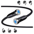 540° Rotation Magnetic Charging Cable, Magnetic Charging Tips 3in1 Short USB Cable Compatible for all Smartphone/ChargeBank/Charging Station for M...