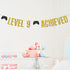 Level 9 Achieved Banner, Game on Level 9 Hanging Sign, Glittery Video Gamer Happy 9th Birthday Party Decorations...