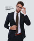 Vittorio Farina Premium Satin Polka Dot Necktie & Pocket Square Set for Men - Matching Men's Tie Set...