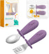 Toddler Utensils, Toddler Forks and Spoons, Baby Spoons Self Feeding, Stainless Steel Baby Silverware with BPA Free Silicone Easy Grip, 8 Months+ ...