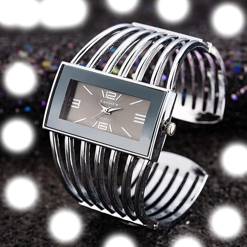 Luxury Womens Watches Analog Quartz Wrist Watch Rectangular Cuff Bracelet Watch Business Casual Fashion Wrist Watches for Ladies...