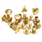 10 Pack 1/2" Solid Brass Gold Chicago Screws Leather Repair Screw Post Fastener...