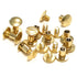 10 Pack 1/2" Solid Brass Gold Chicago Screws Leather Repair Screw Post Fastener...