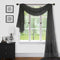 Sapphire Home Window Scarf Valance Curtains - Extra Long Sheer Valances for Windows - Voile Swag Curtains for Living Room, Kitchen, and Bedroom De...