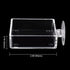 Shrimp Feeding Dish Square Fish Tank Feeding Bowl Clear Acrylic Aquarium Feeder Bowl with Suction Cup...