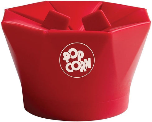 Chef'n PopTop Microwave Popcorn Popper (Cherry)...