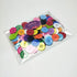 Libiline 100pcs Resin Button Solid Color 4Holes Craft Clothe Sewing Card Making Sweater Shirt (Multi-Color, 11/16"(17mm))...