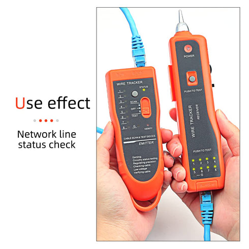 Ethernet Cable Tracker LAN Network Cables Tester Multifunction Line Finder Measure for CAT5 CAT6 RJ45 RJ11 with Network Maintenance Collage Teleph...