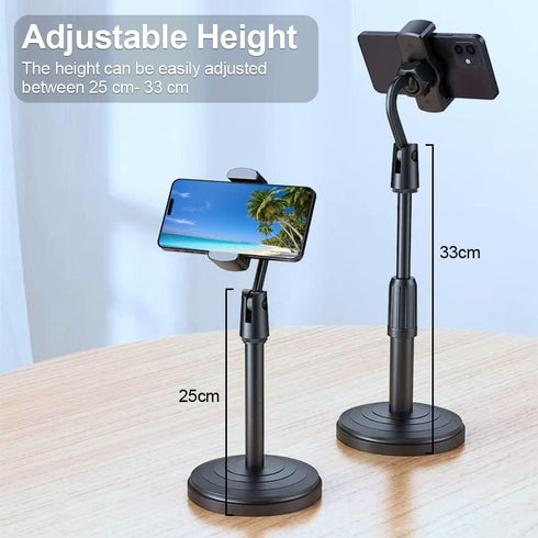 Cell Phone Holder, Adjustable Height (9.8-13inches) Phone Stand for Desk Office Thick Case 270° Flexible Phone Holder Stand iPhone Stand Compatibl...