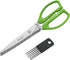 Westmark Germany Stainless Steel 5-Blade Herb Scissors with Cleaning Comb (Green)...