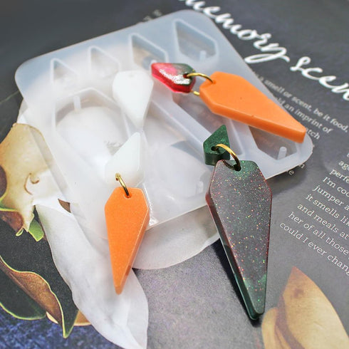 AFUNTA 12 PCS Jewelry Resin Molds, Resin Earring Molds Pendant Resin Molds Silicone Set, Jewelry Making Supplies DIY Gifts for Women...