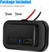 12V USB Outlet Automotive USB Port Panel Mount 12V USB Charger Multi Port Switch Panel Car Charger Socket Power Dual Port 12V 24V Quick Car Charge...