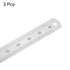 3pcs Stainless Steel Ruler 40cm/16" Length x 1/28" Thick x 1-1/7" Wide Inch and Metric Straight Edge Measuring Tools for Woodworking Painting Craf...
