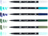 Tombow 56227 Dual Brush Pen Art Markers, Wonderland, 6-Pack. Blendable, Brush and Fine Tip Markers, Portrait, 1 Count (Pack of 6)...