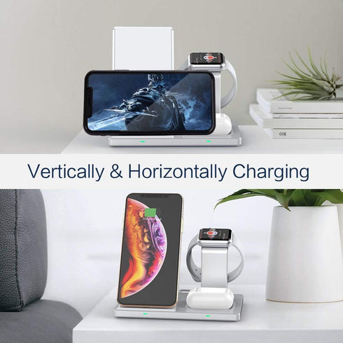 Wireless Charger Station, COSOOS 3 in 1 Charging Stand Compatible with iWatch Series 6/5/4/3/2/1, AirPods Pro/2 and iPhone 13/13 Pro/13 Pro Max/12...