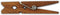 LWR CRAFTS Wooden Small Clothespins 1-7/8" 4.8cm 50 Pieces Per Pack (Jacobean)...